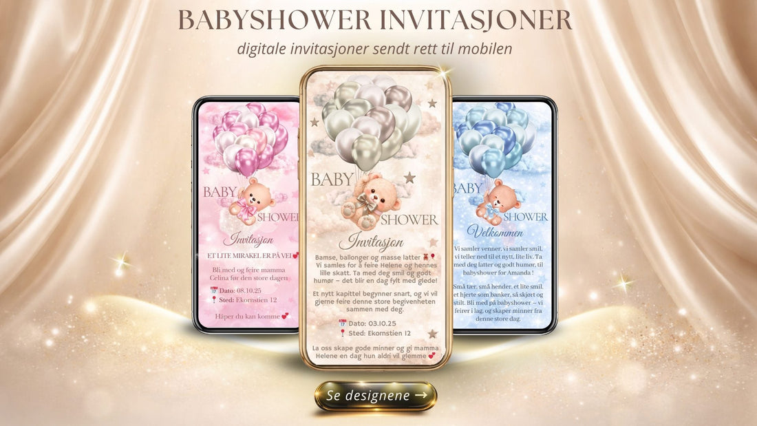 Babyshower invitasjoner – Kreative ideer og inspirasjon