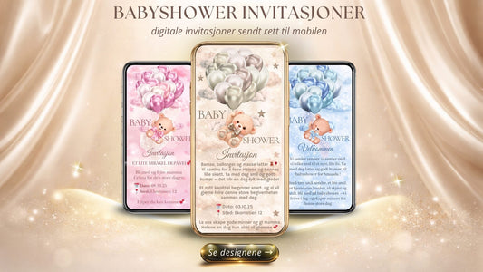 Babyshower invitasjoner – Kreative ideer og inspirasjon
