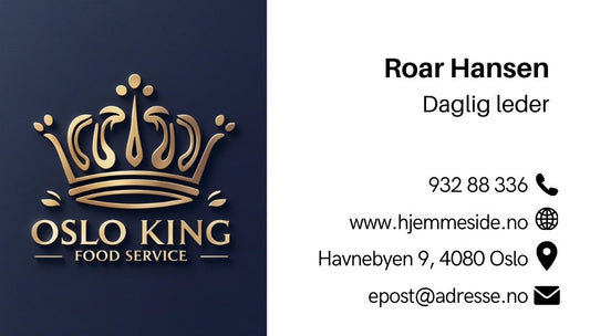 Visittkort profesjonell grønn design – moderne og stilren