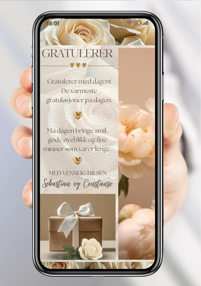 Gratuler med dagen på SMS – personlig hilsen