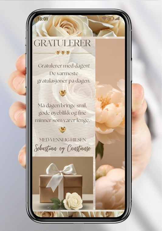 Gratuler med dagen på SMS – personlig hilsen