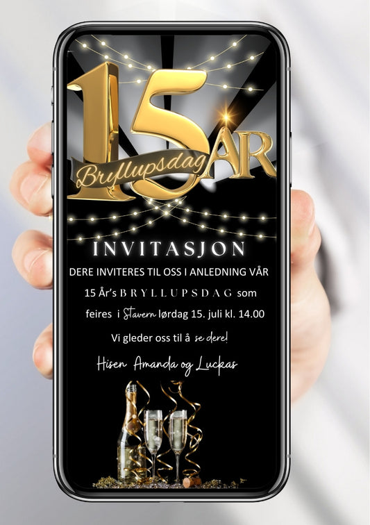 Jubileumsinvitasjon personlig design