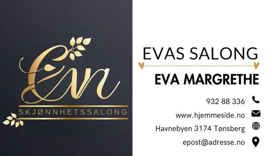 Visittkort elegant blå design – profesjonelt og moderne