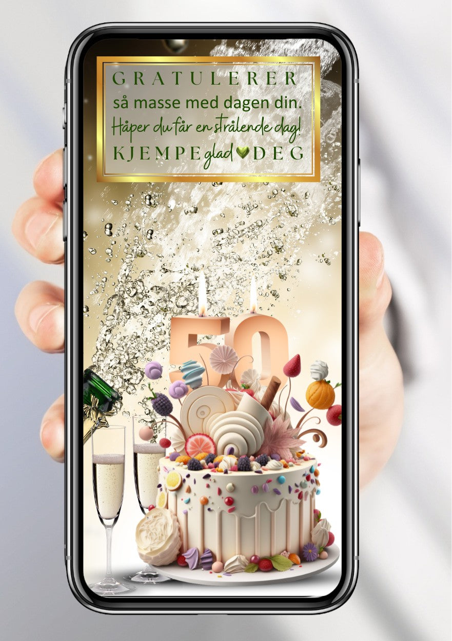 Gratulasjonskort til en venn – personlig hilsen