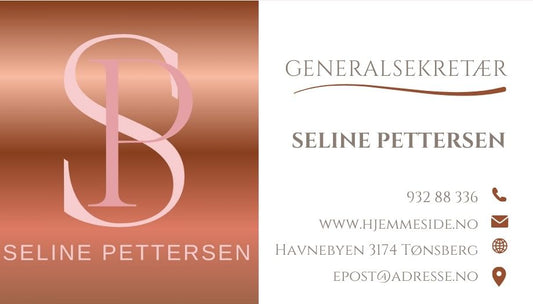 Visittkort profesjonelt design – moderne og stilrent 