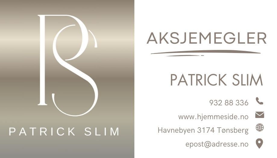 Visittkort gull detaljer – luksuriøst og eksklusivt