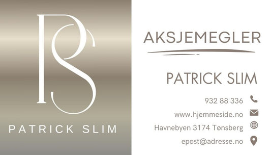 Visittkort gull detaljer – luksuriøst og eksklusivt