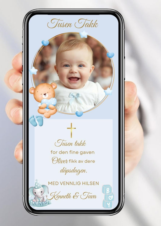 Mobil takkekort dåp