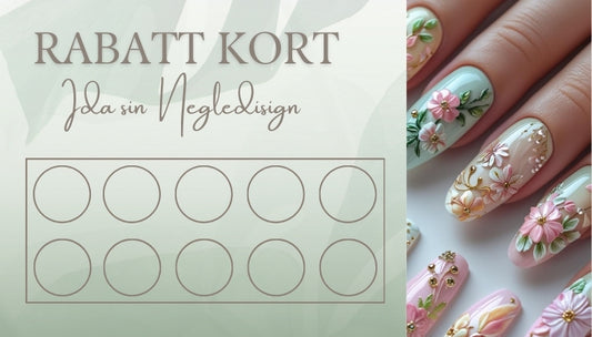 Rabattkort med personlig design fra KISS DEKOR