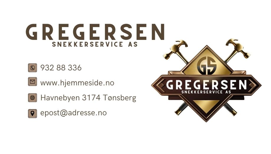 Visittkort klassisk hvit design – tidløst og profesjonelt