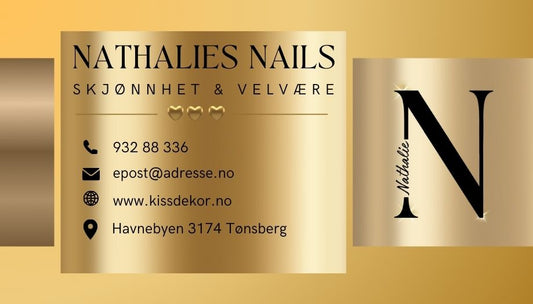 Visittkort beige gull design – elegant og luksuriøst