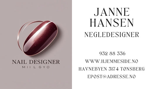 Visittkort minimalistisk design – stilrent og enkelt