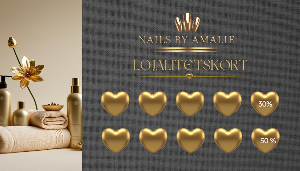 Rabattkort med personlig design fra KISS DEKOR