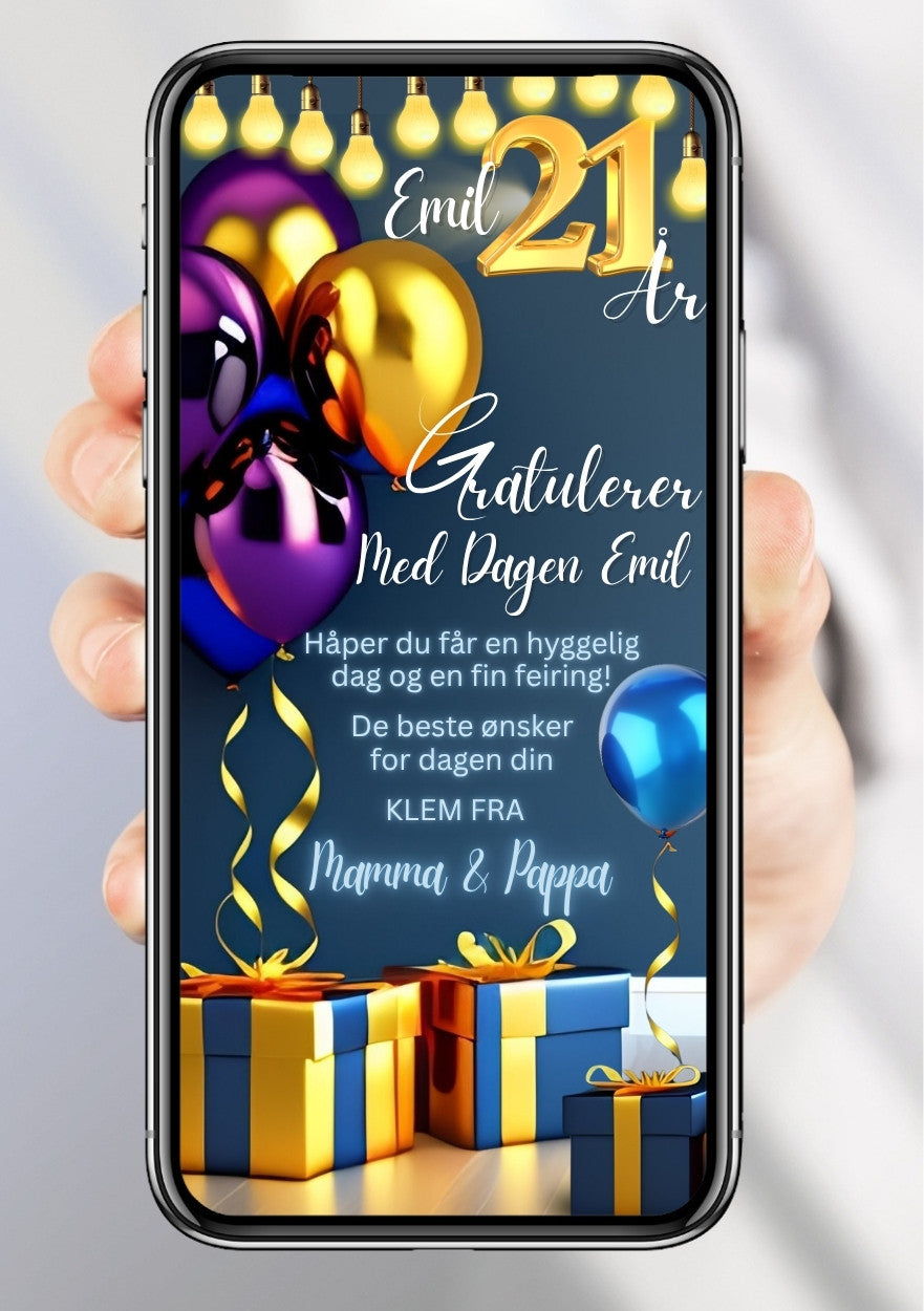 Gratulasjonskort på SMS – fargerik bursdagshilsen