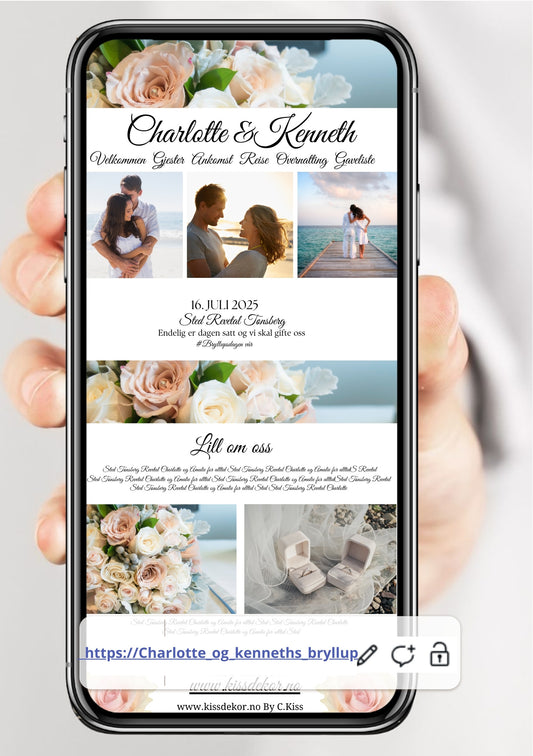 Digital bryllupsplanlegger PDF - planlegg bryllupet ditt