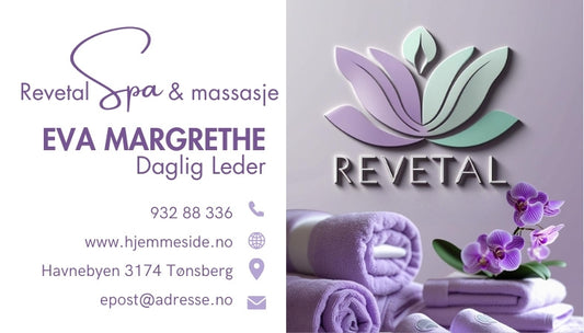 Visittkort kreativ lilla design – unik og iøynefallende