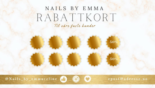 Rabattkort med eksklusiv design | KISS DEKOR