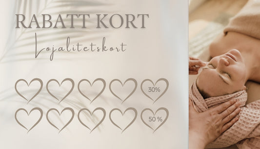 Rabattkort med personlig design fra KISS DEKOR