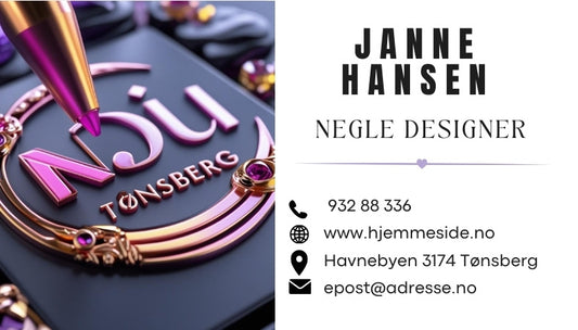 Visittkort kreativ fargerik design – unik og iøynefallende