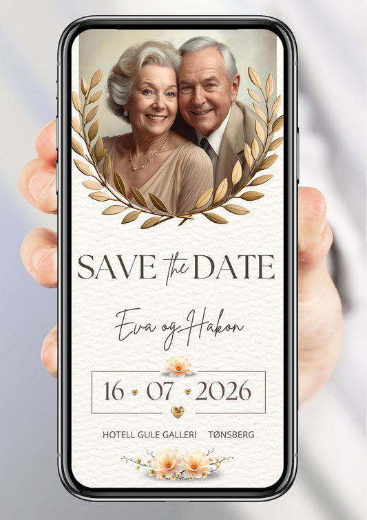 Save the Date evig lykke - personlig og elegant. Ferdig tekstforslag - KISS DEKOR