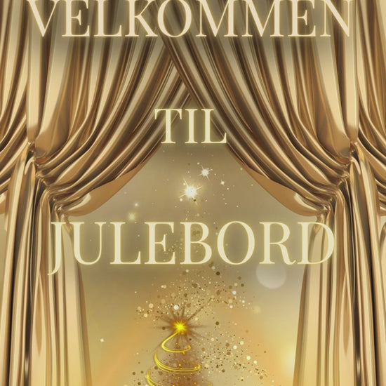 Julebordsinvitasjon 16-sider- Gull (1:18) 