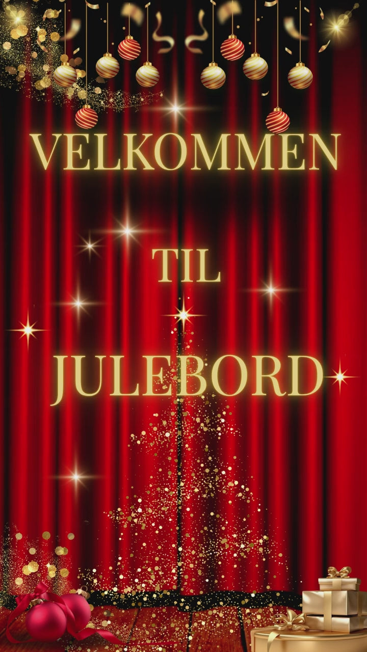 Julebordsinvitasjon 10-sider - Rød (0:50) 